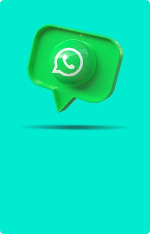 Ilustração da logomarca do WhatsApp.
